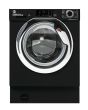 Hoover HBWS 49D3ACBE-80 H-WASH 300 LITE Integrated 9kg 1400rpm Washing Machine - C Energy Rated - Black & Chrome