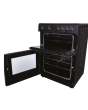 Statesman 60cm Double Oven Electric Ceramic Cooker - Black