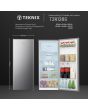 Teknix T2R128S 52cm Retro Fridge with Ice Box - Silver
