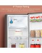 Teknix T2R128S 52cm Retro Fridge with Ice Box - Silver