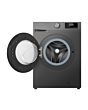 Teknix TK2W814HS 2 Series Freestanding 8kg 1400rpm Washing Machine with Steam - Titanium - A Rated