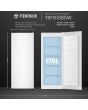 Teknix TSFG1385W 55cm Upright Tall Freezer Smart Frost - White