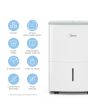 Midea MDDF2-16DEN7-UK 16L Dehumidifier - White