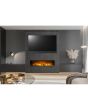 Nexus Media Wall Slate Venetian Plaster Effect Including Electric Fire
