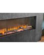 Nexus Media Wall Slate Venetian Plaster Effect Including Electric Fire