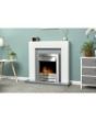 Colorado Inset Electric Fire Brushed Steel