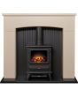 48' Derwent Fire Surround Cream And Black