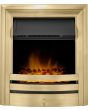 Aurora Borealis Inset Electric Fire Antique Brass