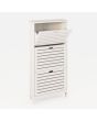 GFW BGN3TSWHT BERGEN THREE TIER SHOE CABINET WHITE