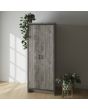 GFW BOS2DWGRY BOSTON 2 DOOR WARDROBE GREY