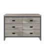 GFW BOS33CGRY BOSTON 3+3 DRAWER CHEST GREY