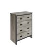 GFW BOS4DCGRY BOSTON 4 DRAWER CHEST GREY