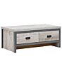 GFW BOSCFTGRY BOSTON 2 DRAWER COFFEE TABLE GREY