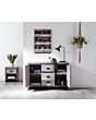 GFW BOSSIDGRY BOSTON 2 DOOR 3 DRAWER SIDEBOARD GREY