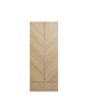 GFW CAT21WOAK CATANIA 2 DOOR 1 DRAWER WARDROBE EURO OAK