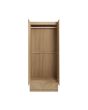 GFW CAT21WOAK CATANIA 2 DOOR 1 DRAWER WARDROBE EURO OAK
