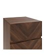 GFW CAT3B2WAL CATANIA 3 DRAWER BEDSIDE TABLE ROYAL WALNUT x2