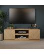 GFW CATTVUOAK CATANIA 2 DOOR TV UNIT EURO OAK