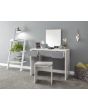 GFW ELIDRSWHT ELIZABETH DRESSING TABLE SET WHITE + GREY