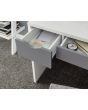 GFW ELIDRSWHT ELIZABETH DRESSING TABLE SET WHITE + GREY