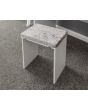 GFW ELIDRSWHT ELIZABETH DRESSING TABLE SET WHITE + GREY