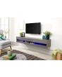 GFW GAL150GGG GALICIA 150CM WALL TV UNIT WITH LED GREY