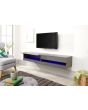GFW GAL150GGG GALICIA 150CM WALL TV UNIT WITH LED GREY