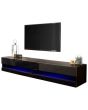 GFW GAL180GBG GALICIA 180CM WALL TV UNIT WITH LED BLACK