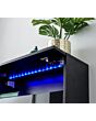 GFW GALHSCGBG GALICIA WALL HANGING TWO TIER SHOE CABINET BLACK