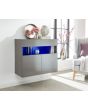 GFW GALSIDGRY GALICIA SIDEBOARD WITH LED GREY