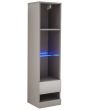 GFW GALTSUGRY GALICIA TALL SHELF UNIT WITH LED GREY