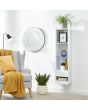 GFW GALTSUWHT GALICIA TALL SHELF UNIT WITH LED WHITE