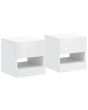 GFW GALWHBWWG GALICIA PAIR OF WALL HANGING BEDSIDE TABLES WHITE