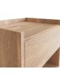 GFW HARWMBOAK HARMONY WALL MOUNTED PAIR OF BEDSIDE TABLES OAK