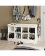 GFW KEMSHBWHT KEMPTON SHOE BENCH WHITE