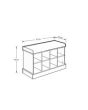 GFW KEMSHBWHT KEMPTON SHOE BENCH WHITE