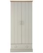 GFW KEN21WGRY KENDAL 2 DOOR 1 DRAWER WARDROBE GREY