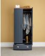 GFW KEN21WSBL KENDAL 2 DOOR 1 DRAWER WARDROBE SLATE BLUE