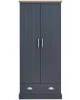 GFW KEN21WSBL KENDAL 2 DOOR 1 DRAWER WARDROBE SLATE BLUE