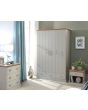 GFW KEN33WGRY KENDAL 3 DOOR 3 DRAWER WARDROBE GREY