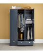 GFW KEN33WSBL KENDAL 3 DOOR 3 DRAWER WARDROBE SLATE BLUE