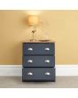 GFW KEN3DCSBL KENDAL 3 DRAWER CHEST SLATE BLUE