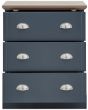 GFW KEN3DCSBL KENDAL 3 DRAWER CHEST SLATE BLUE