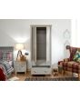 GFW LAN22WGRY LANCASTER 2 DOOR 2 DRAWER WARDROBE GREY