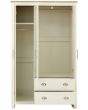 GFW LAN32WCRM LANCASTER 3 DOOR 2 DRAWER WARDROBE CREAM