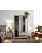 GFW LAN32WGRY LANCASTER 3 DOOR 2 DRAWER WARDROBE GREY