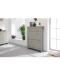 GFW LAN3TSGRY LANCASTER 2DR 1DRW SHOE CABINET GREY