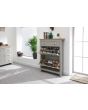 GFW LAN3TSGRY LANCASTER 2DR 1DRW SHOE CABINET GREY