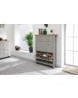 GFW LAN3TSGRY LANCASTER 2DR 1DRW SHOE CABINET GREY