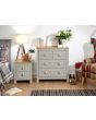GFW LAN4DCGRY LANCASTER 2+2 DRAWER CHEST GREY